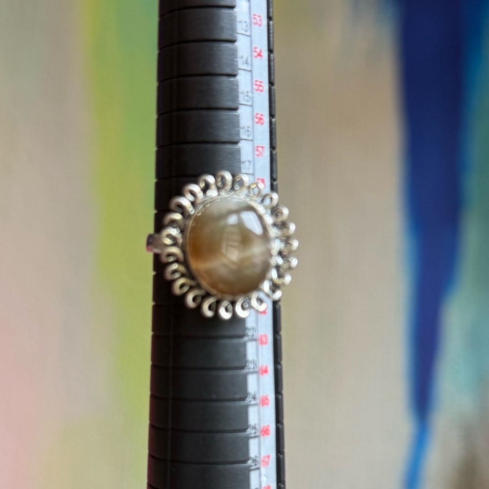 Oval Agate Ring Sz 9 | E - Picture 1 of 6